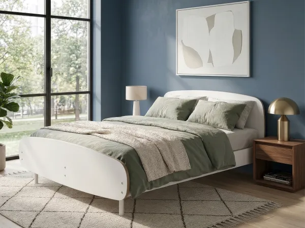 Opal Queen bed with 4 inches mattress